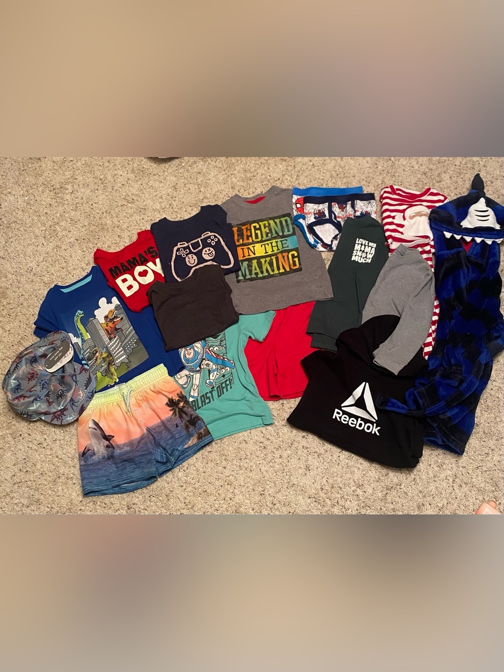 Reebok, Cat&Jack, Garanimals bundle Graphic Logo Tee Bundle EUC 4T